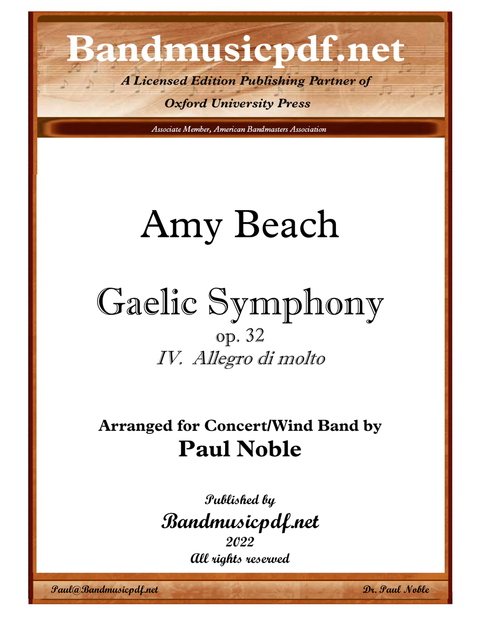 Gaelic Symphony, 4th movement - Bandmusicpdf.net